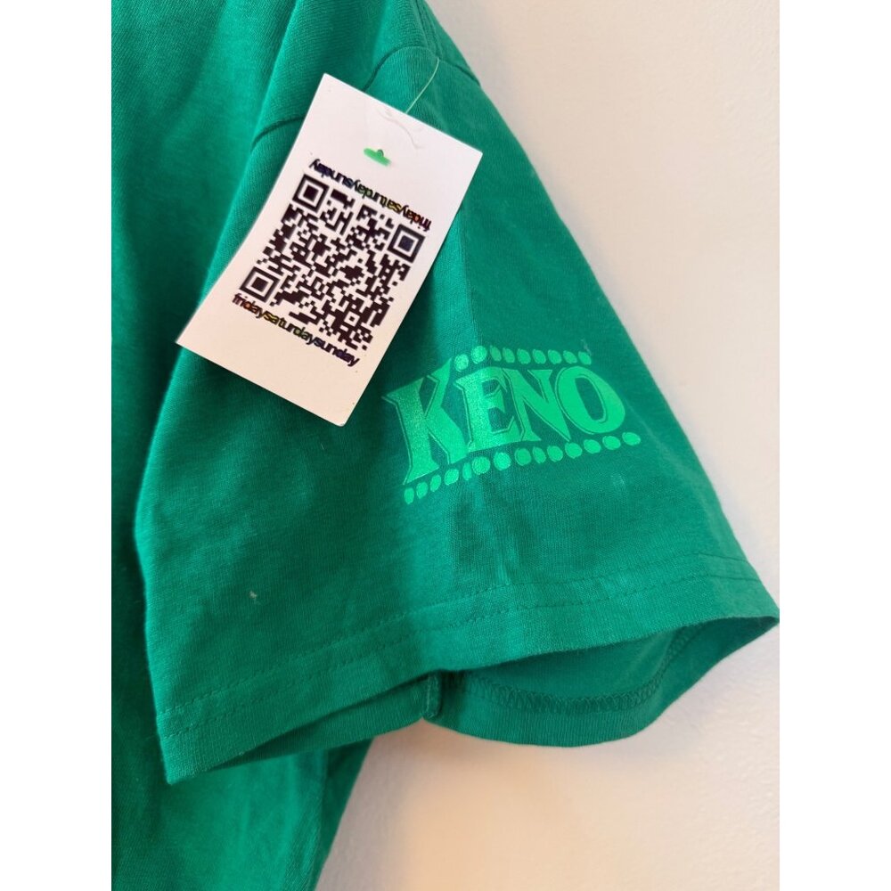 Massachusetts Lottery Keno Green T-Shirt Gildan Ultra Cotton NWT Mens LG - Picture 2 of 6